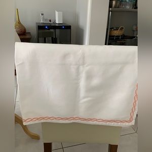 Vintage lovely card table tablecloth with 4 napkins